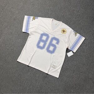 Aime Leon Dore White Tee with Blue Accents